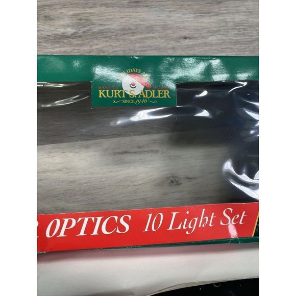 Vintage Kurt Adler Fiber Optic 10 Light Set Works TESTED - Picture 3 of 7